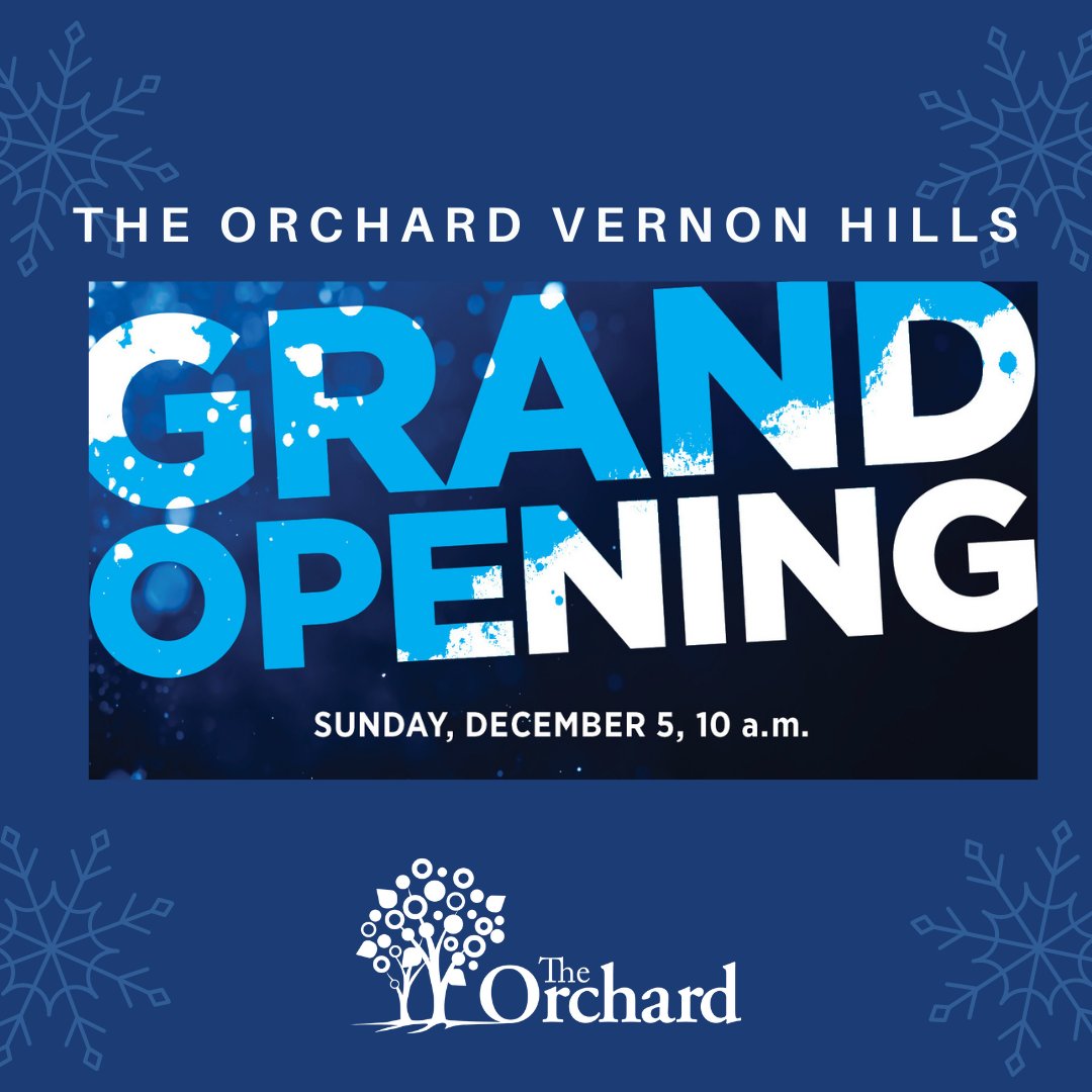 TheOrchardEFC's tweet photo. Pray for The Orchard Vernon Hills this Sunday, December 5 as they open doors for their Grand Opening! We rejoice in what the Lord has provided and what He has yet to do in Vernon Hills. (1 Thess. 5:16-18) #theorchardefc #vernonhills #athrillofhope #1thessalonians5 https://t.co/sRQfsPPXEe
