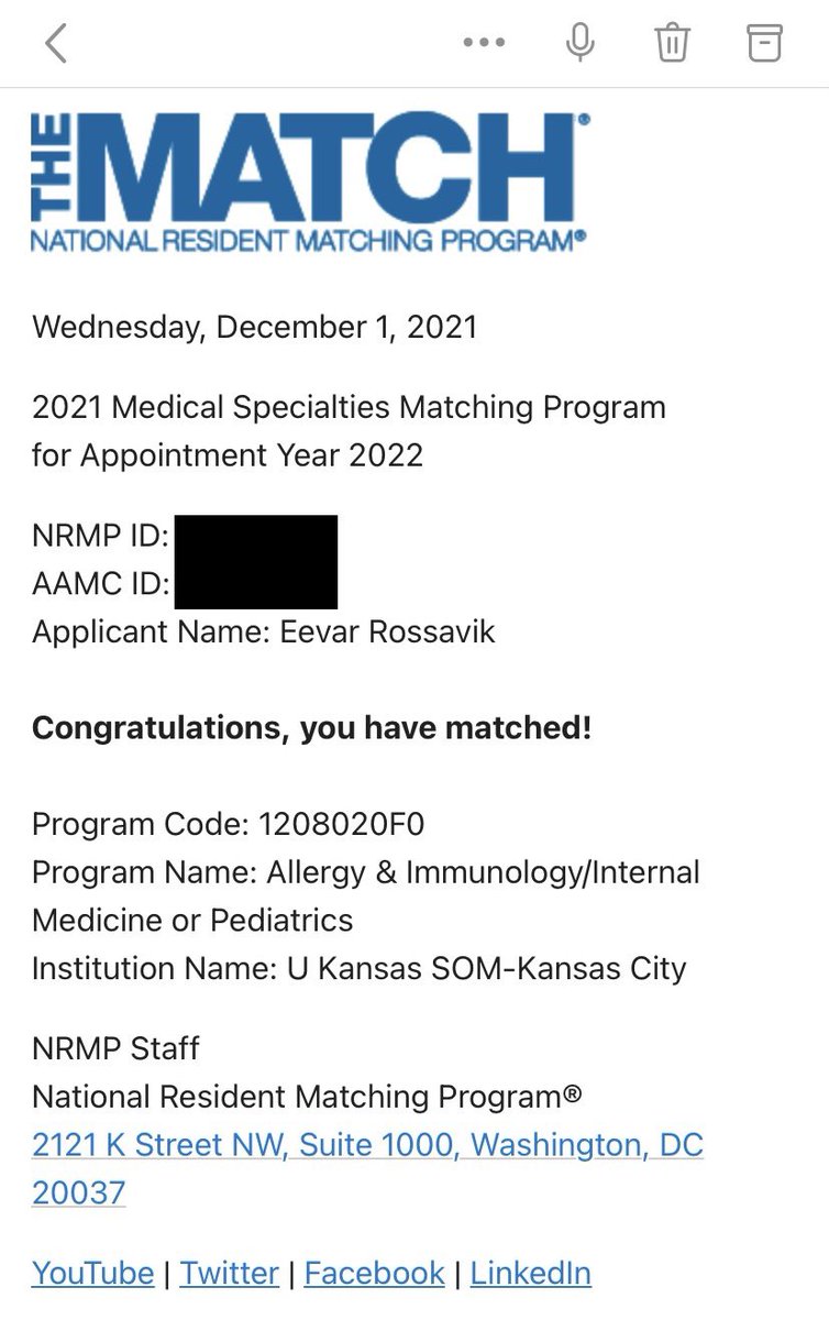 benrossavik's tweet photo. So pumped to join @KUMedCenter as an #Allergy and #Immunology fellow! There are so many people who’ve helped me get here, but I’m most thankful to my beautiful, amazing, brilliant, and supportive wife! 🙏 #fellowshipmatch @AAAAI_org @ACAAI #asthma #NRMP #MedTwitter @UnivOfKansas https://t.co/r66Wowq9Z7