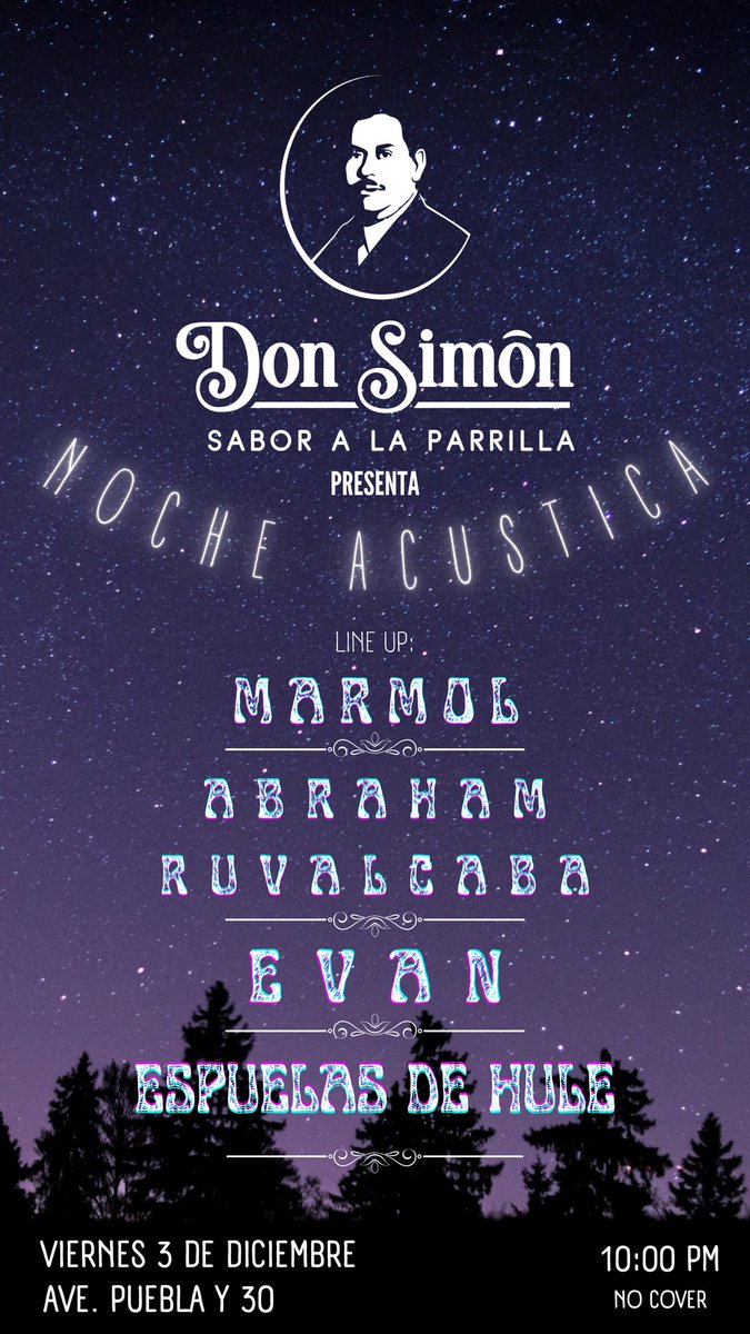 San Luis RC💥

Nos vemos este viernes en Don Simon con set acustico✌🏼

Evento gratuito❗️