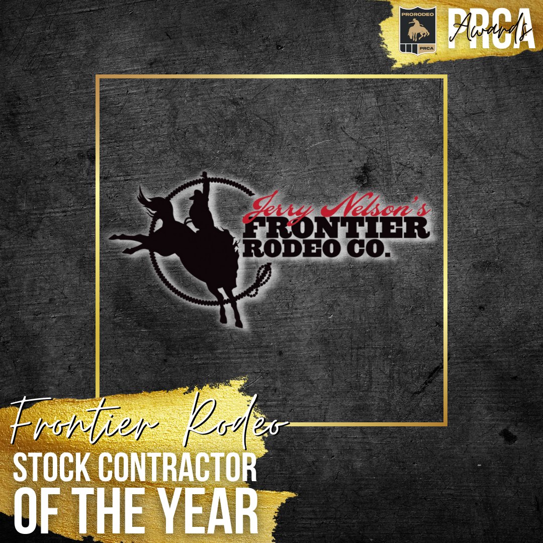 PRCA_ProRodeo's tweet image. The PRCA Award for Stock Contractor of the Year goes to Frontier Rodeo.