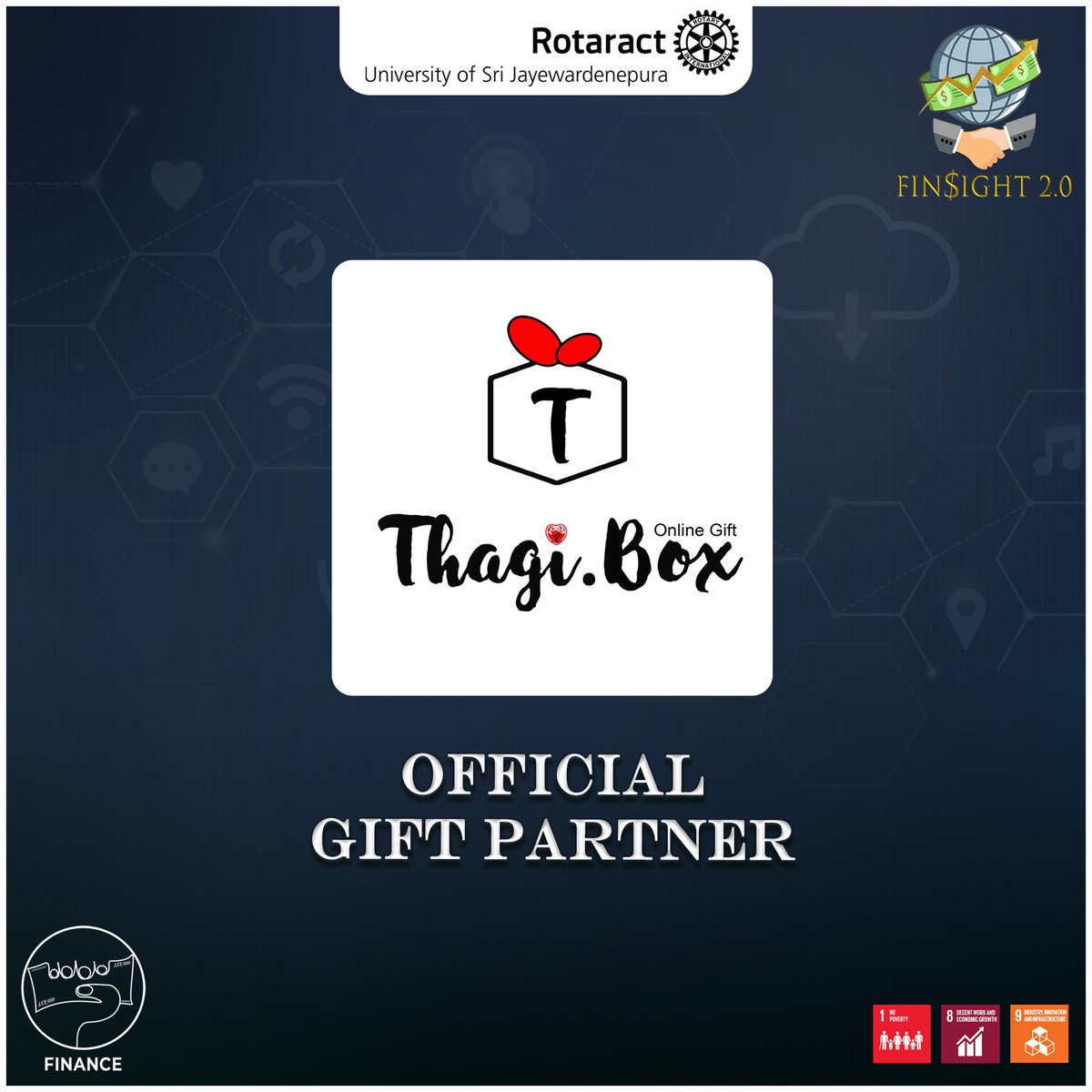 rotaractusjp's tweet photo. We are pleased to announce 'https://t.co/HY5kfHibZ4' as the Official Gift Partner of project FinSight 2.0 organized by the Finance Committee of RACUSJ. 

#FinSight2_0 #PersonalFinances #EconomicandCommunityDevelopment #Rotaract #Rotaract3220 #ServetoChangeLives #RACUSJ https://t.co/aqwEHblcoF