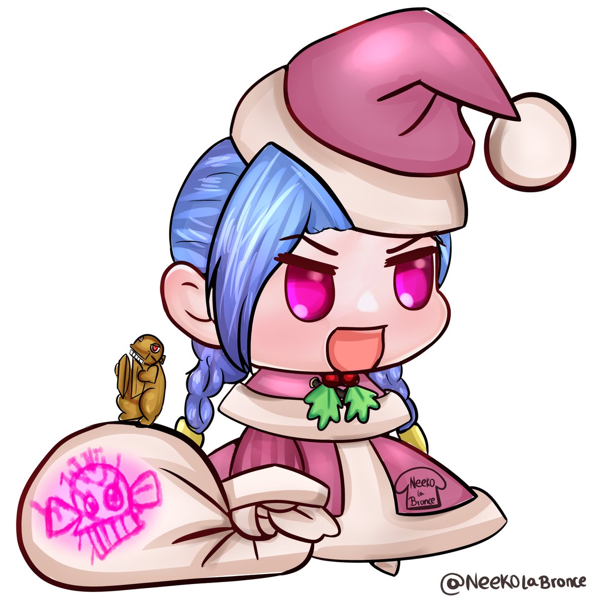 NeekoLaBronce's tweet photo. Padorus de Arcane para inicios de navidad ☃️💜
#Arcane #LeagueOfLegends #padorus #Jinx #Vi #Caitlyn #Viktor #navidad #MerryChristmas https://t.co/v1yvDbWN2A