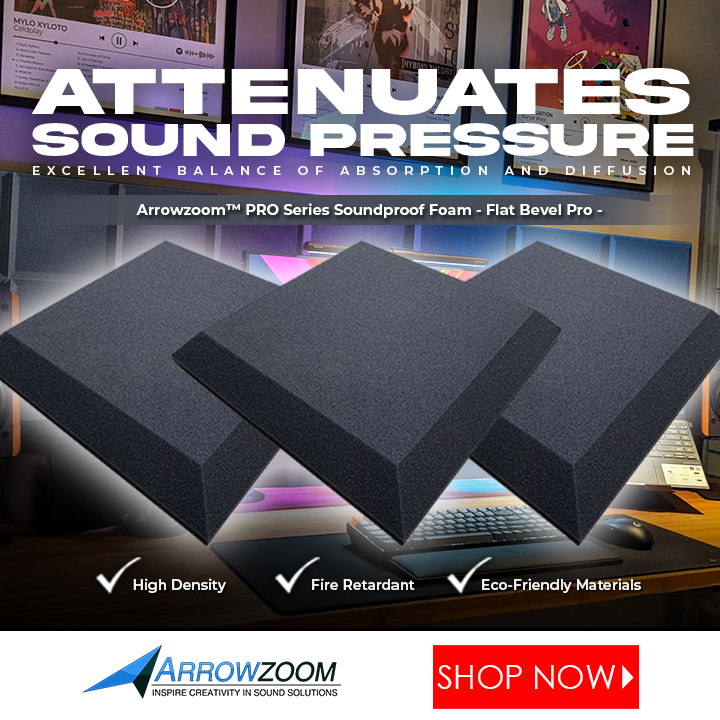Arrowzoom's tweet image. Professional Upgrade for a Better Sound Quality!
Avail our Best Seller from PRO SERIES COLLECTION!
🛒 Shop Now: bit.ly/3EhaxPo

#arrowzoom #acousticsolution #acousticfoam #professional #highdensity #soundproof #homeimprovement #mancave #recording #studio #proseries