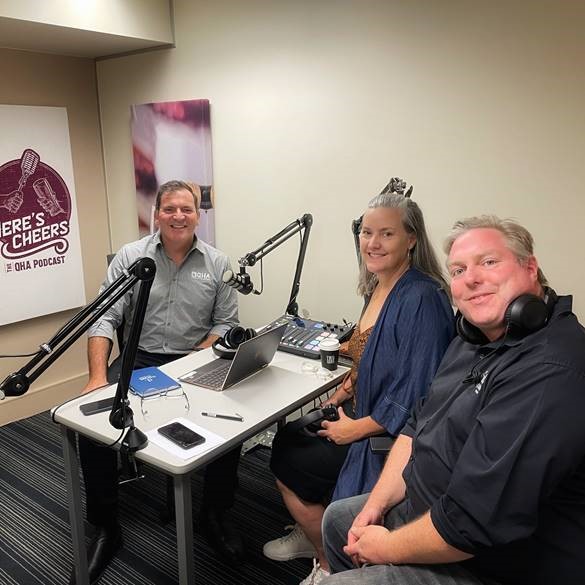 nightlifemusic's tweet photo. Nightlifers Matt and Leanne recently joined Bernie Hogan, host of the Here's Cheers 🍻 podcast and Chief Exec of @qldhotels, to chat entertainment in the QLD hotel industry, and tips for venue managers to maximise the impact of music. Thanks for having us!
#qldhotels #HeresCheers https://t.co/THw9oNxVF0