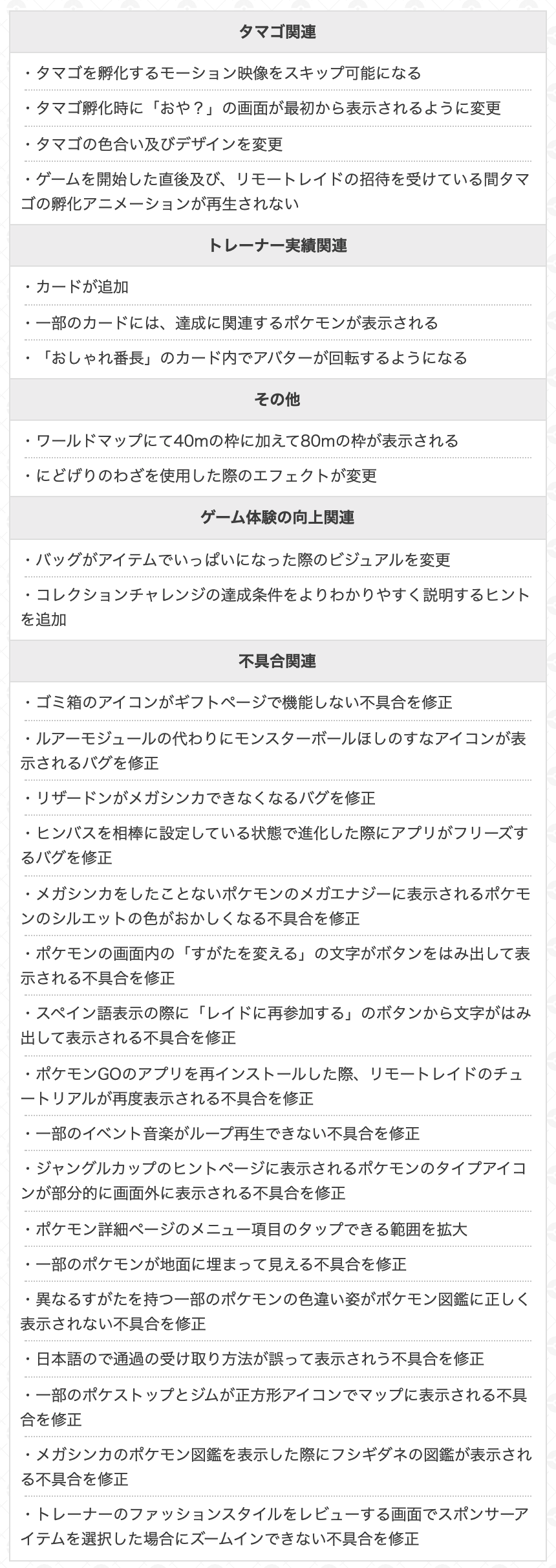 تويتر ポケモンgo攻略 Gamewith على تويتر 0 255 Ios1 191 のアップデートが順次開始されております 英語版のサポートにて アップデート内容がすでに公開されているため まとめましたので参考にどうぞ また リプライ欄にてアップデートでわかる変化を紹介し