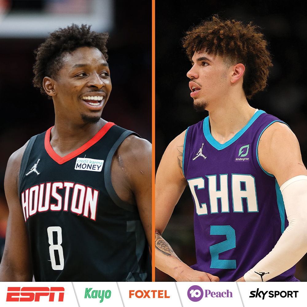 NBL's tweet photo. Career nights for the class of #NBL20 ππ
Jae'Sean - 32 PTS, 10 REB, 7 AST, 2 STL, 5 BLK
LaMelo - 36 PTS, 8 3PT, 9 AST, 5 REB, 3 STL
Who will be next to make the #NBLxNBA jump? Find out from December 3 as #NBL22 tips off live on @ESPNAusNZ + @kayosports π https://t.co/OG27yNad9b
