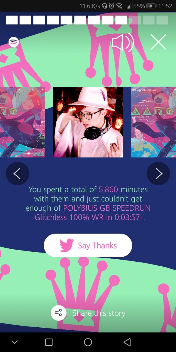 rilrakusu's tweet photo. Almost 727 w @cametek 

#SpotifyWrapped https://t.co/rzILFdY0PS