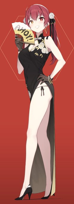 チャイナドレスマリン❤️
#マリンのお宝 