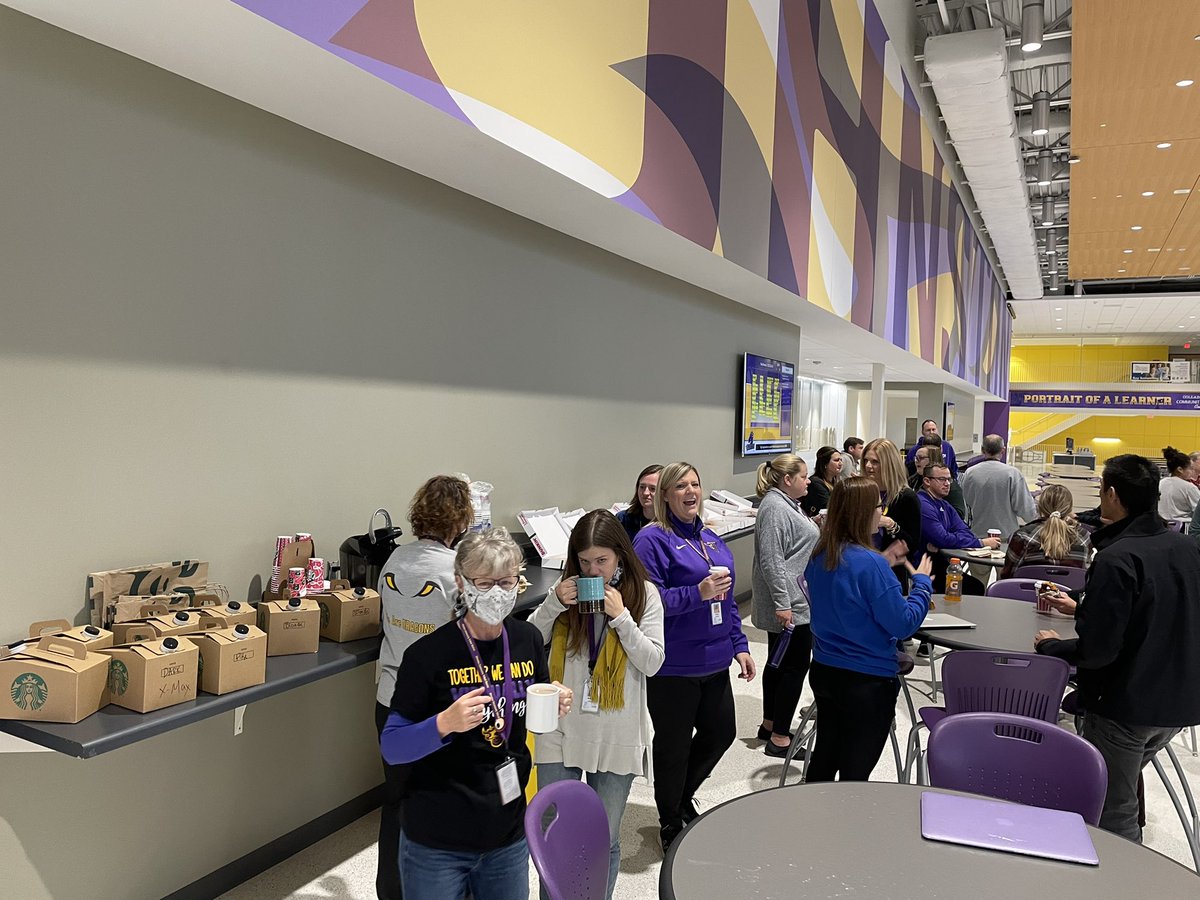 Iowa_HighSchool's tweet photo. Shout out to the PTO for providing coffee and donuts for our staff! https://t.co/Moj4fJyQwm