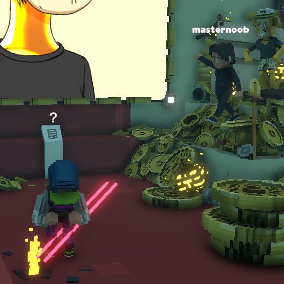 cheong_jj's tweet photo. @TheSandboxGame It is painful that getting lasered by the Captain Golden Ape @BoredApeYC !!! 

Hope the SandBox can offer me an Alpha pass because I really enjoy playing in this APLHA metaverse.
#SandboxAlphaContest Day#3 https://t.co/A78uaH6Sva