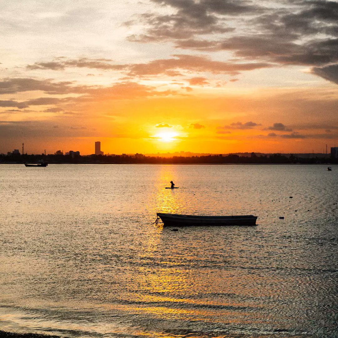 The strange thing about sunset is that we actually don't want the sun to set we want it just right on the horizon, not below it, not above it just right on it.