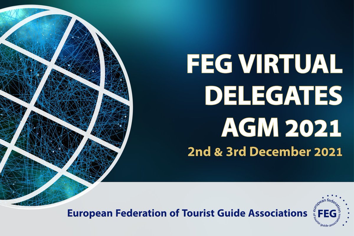 FEGTouristGuide's tweet photo. The European Federation of Tourist Guide Associations (FEG) Delegates' Annual General Meeting is in progress online today. 

#ReadyToGuide2021 #FEG_QualifiedTouristGuides https://t.co/O1x9dyAN3P