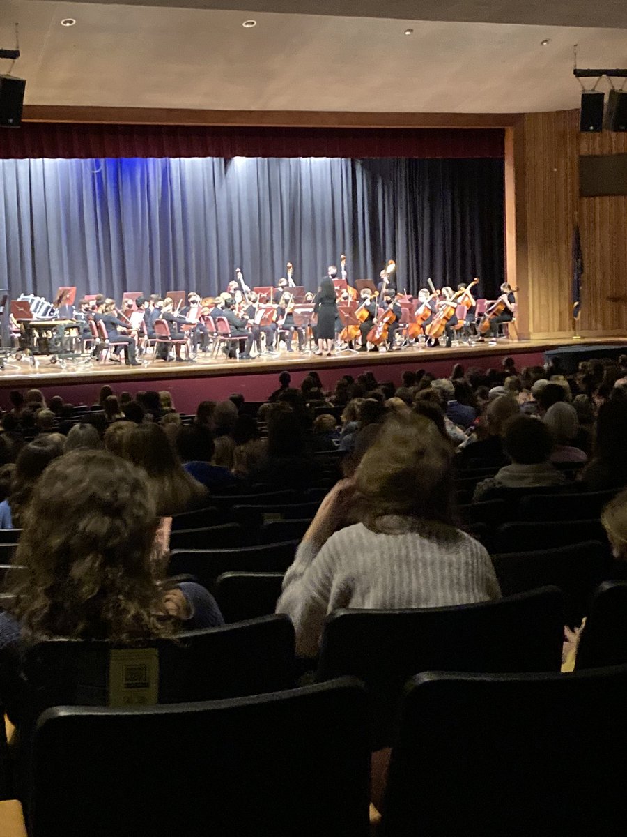 Love seeing our Middle School band and orchestra students back on stage in front of a live audience after a year-plus without.