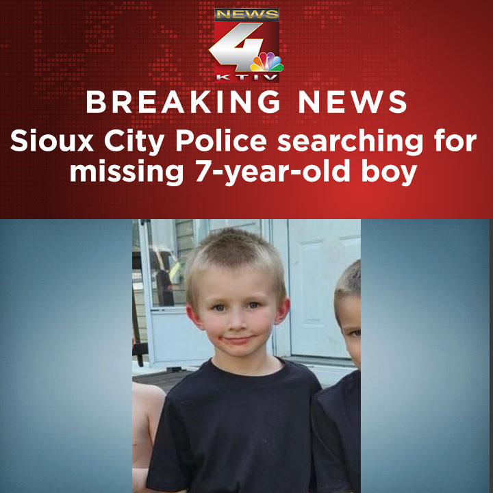 BREAKING: Sioux City Police are searching for a missing Leeds Elementary student, 7-year-old Zane Moor. If you have any information on his whereabouts, please call 279-6960.