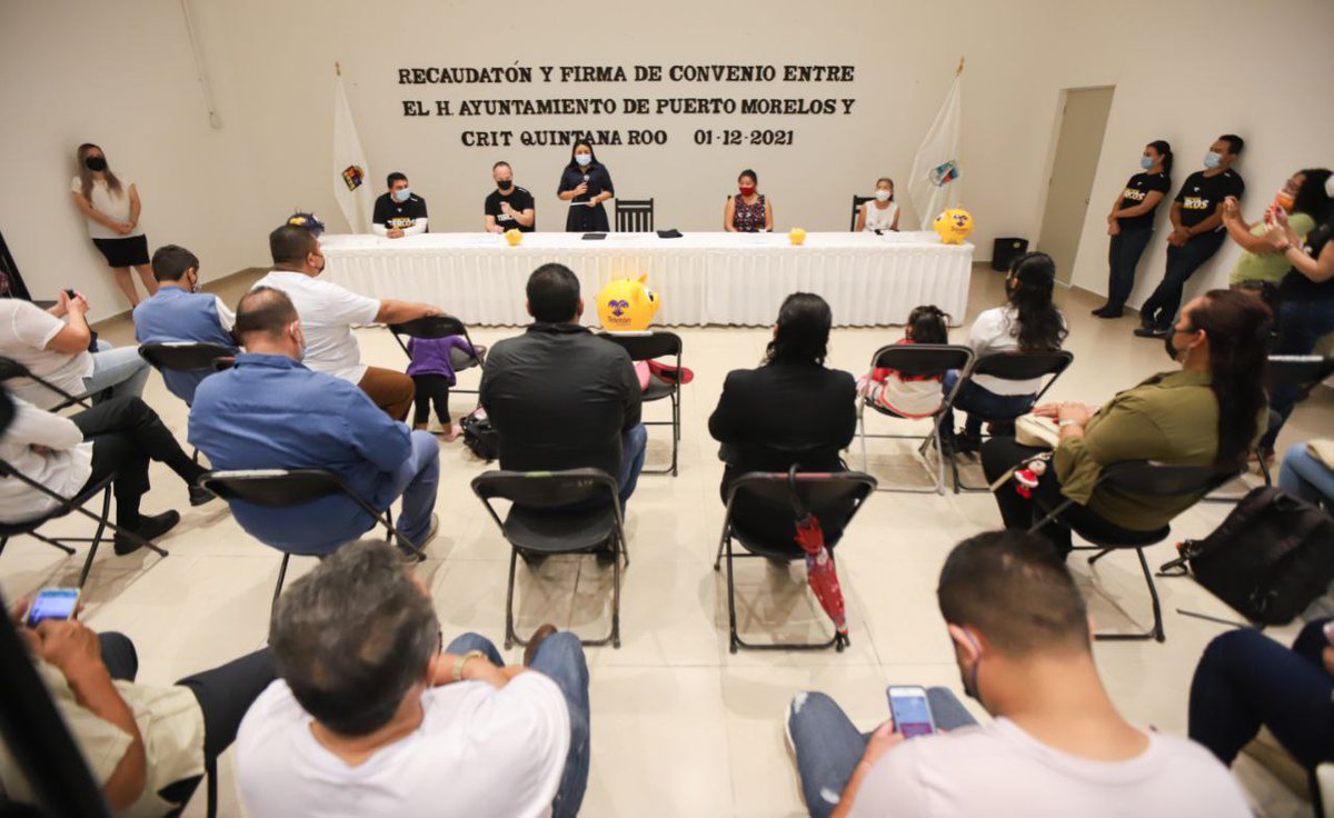 Firmamos un convenio de colaboración con el Centro de Rehabilitación e Inclusión Infantil Teletón (CRIT) Quintana Roo, que permitirá que menores de edad con alguna discapacidad de Puerto Morelos puedan recibir atención integral. 1/2