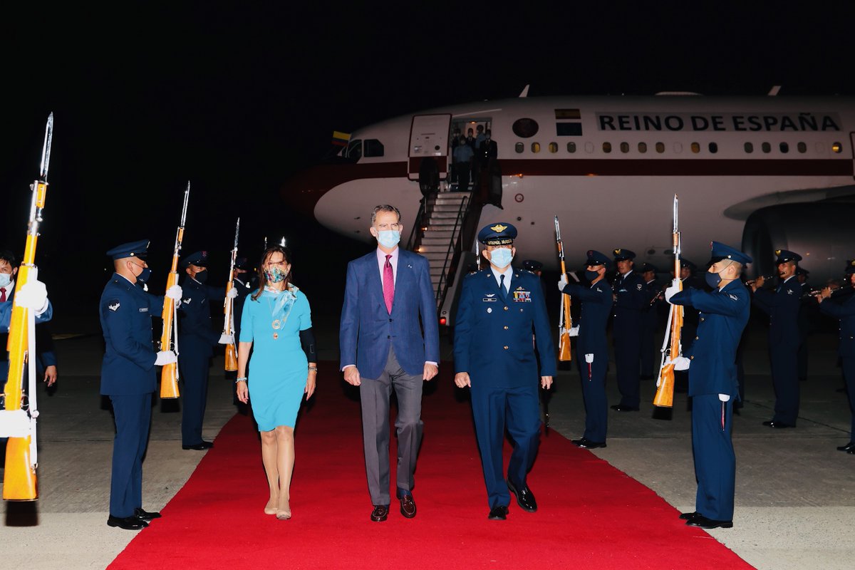 🇨🇴El Rey aterriza en Barranquilla para asistir al #WorldLawCongress Colombia 2021, organizado por la World Jurist Association.
➡️casareal.es/ES/Actividades…