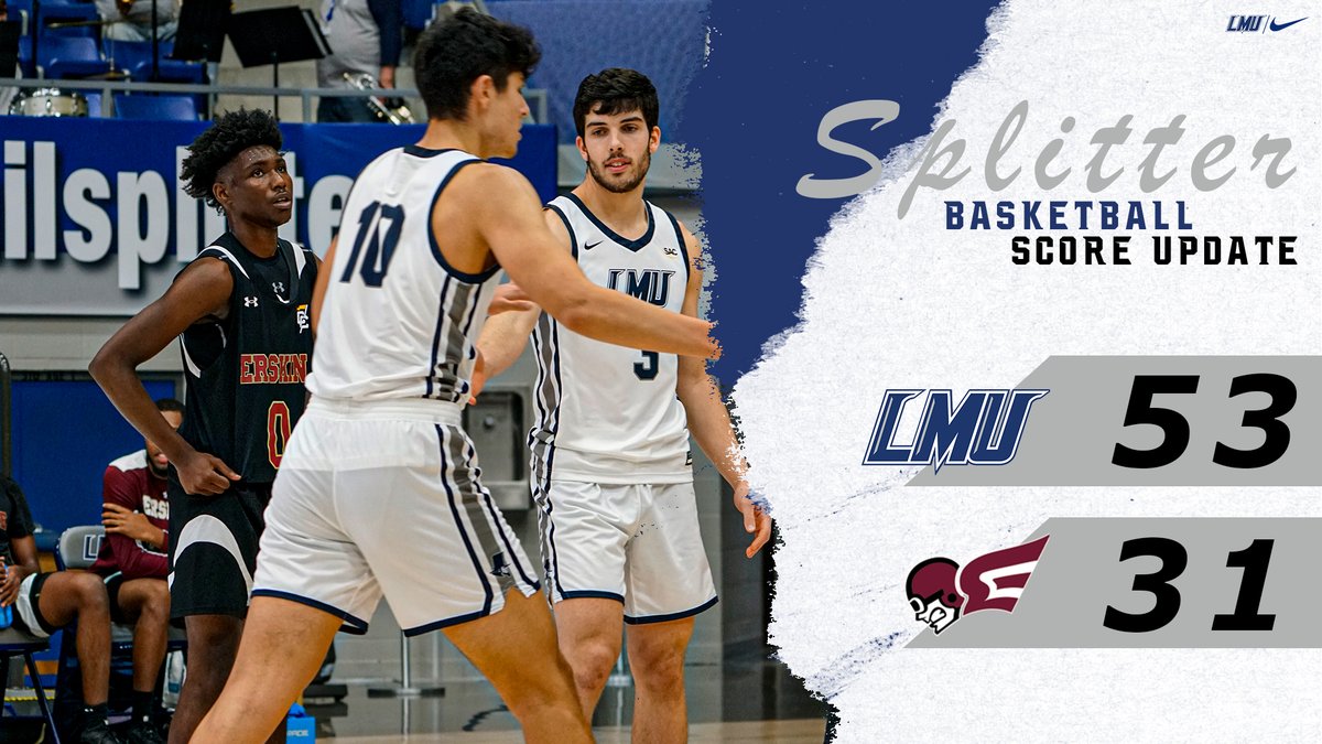 HALFTIME | <a href="/LMUMBB/">Lincoln Memorial Men’s Basketball</a> lead Erskine 53-31 🏀

Freshman Diego Platas lead the way for the Railsplitters with 1⃣2⃣, including 2⃣ treys ‼️

#GoSplitters X #BetterTogether