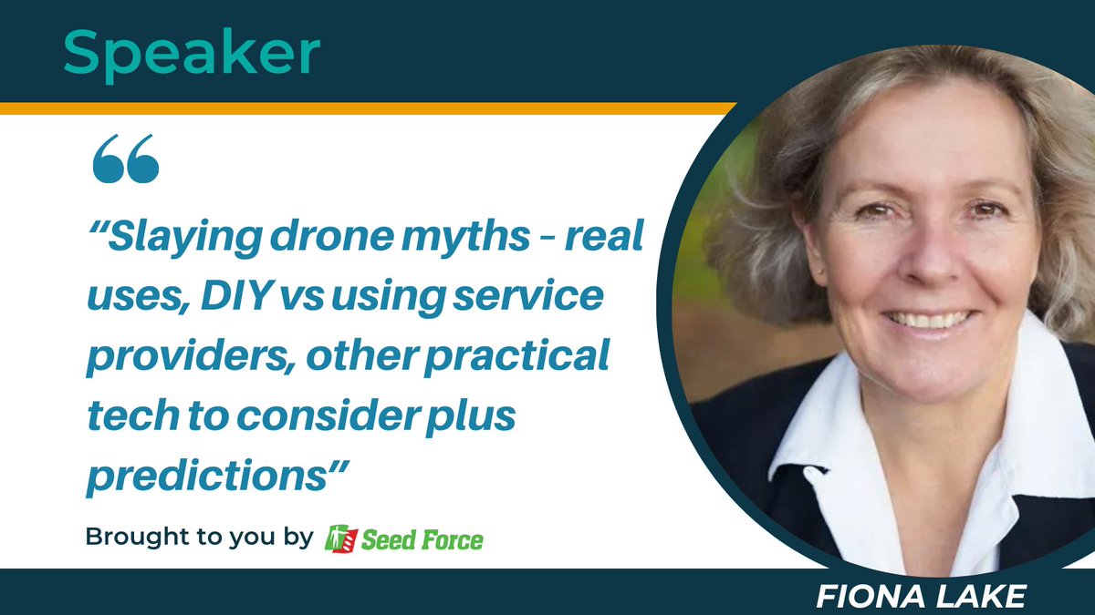 RiverinePlains's tweet photo. Fiona Lake- Speaker #RPEXPO
Running unique, practical & comprehensive drone masterclasses across Australia via the Rural Drone Academy.
Buy your ticket here > https://t.co/TiGWo5QYRO
#RPEXPO21 #seedforce #AGCHATOZ @seedforce @riverineplains @fionalake https://t.co/SQZ7GGDDW2