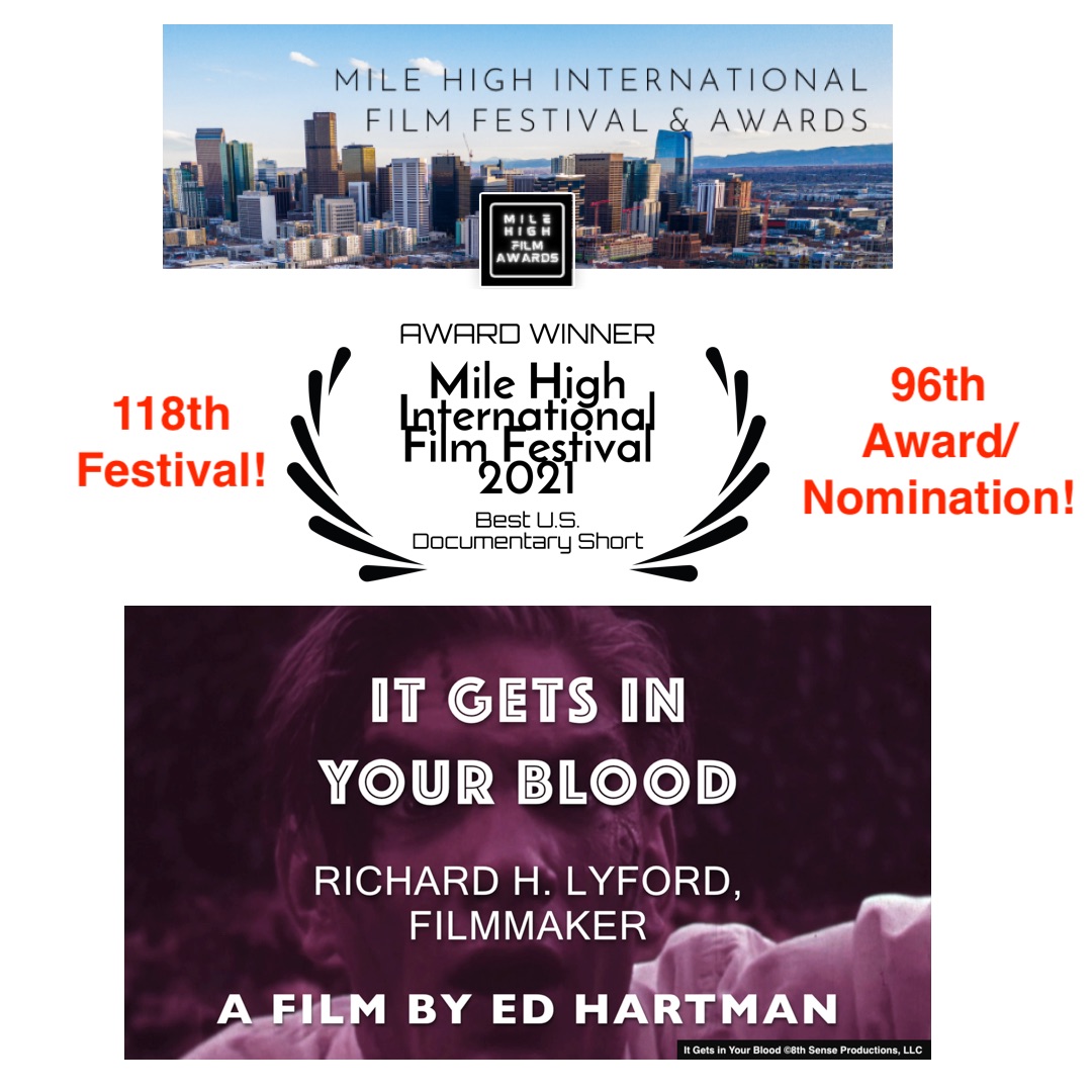AsTheEarthTurns's tweet photo. “It Gets In Your Blood”: Festival UPDATE 12-1-21b
118th festival! 96th award/n!
Thanks: 
Mile Hight Int Film Fest (Best U.S. Doc Short - Award)
https://t.co/mABJ5UZES8
#musicsupervisor #filmdirectors #filmmakers #filmcomposers #indiefilm #filmfestivals #documentary 
@FilmMile https://t.co/irOcrbjX4j