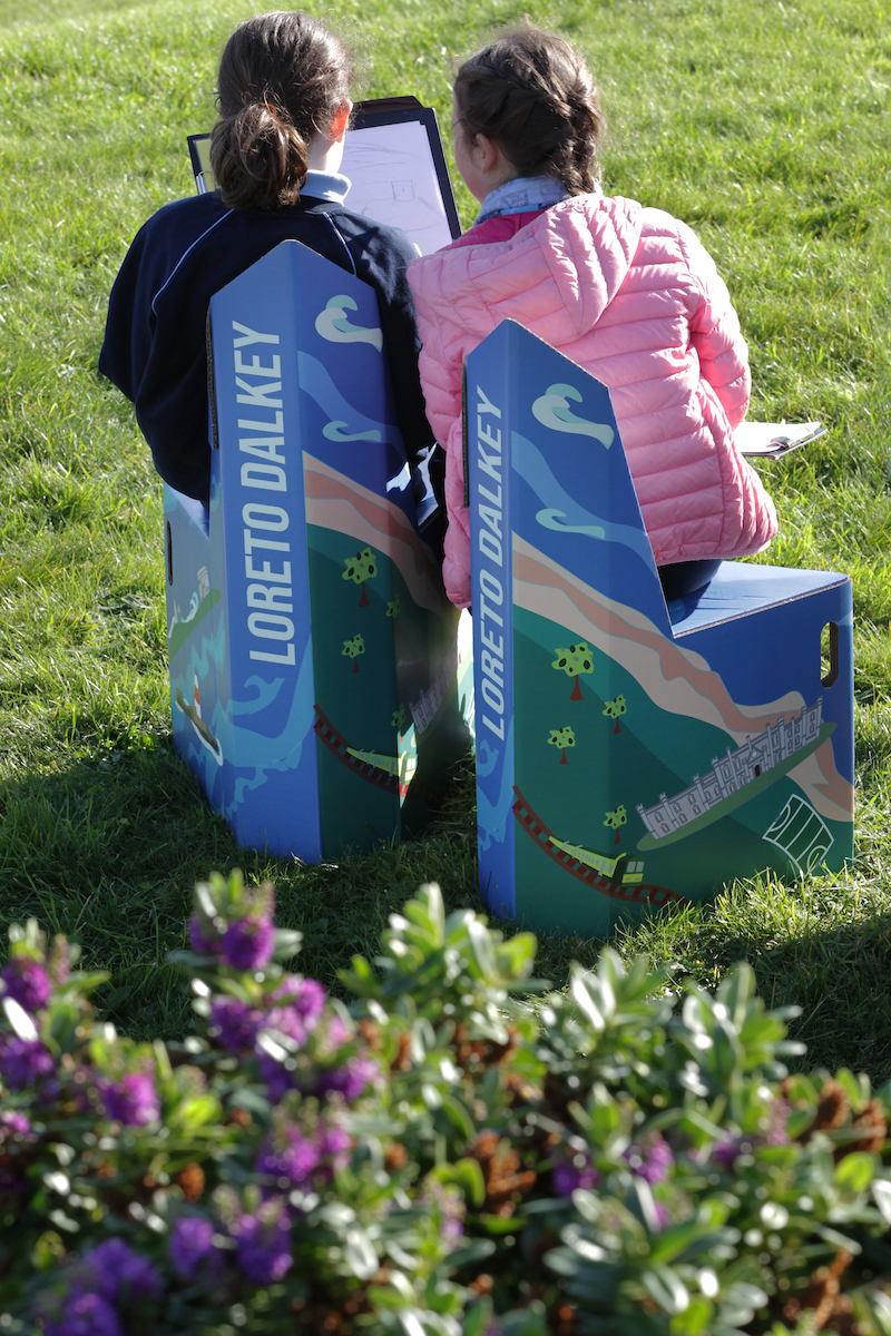 pop_chair's tweet photo. @SusanJPike We try and supply a solution to provide outdoor classrooms. We produce folding,lightweight,reusable,recyclable  corrugate board chairs to schools around Ireland. Irish made(Smurfit Kappa Tallaght) https://t.co/AfOq58ckrX
