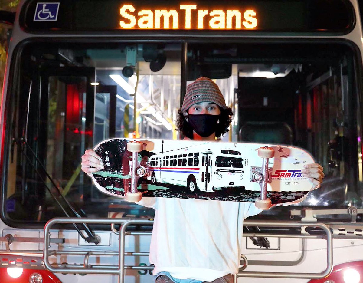 SamTrans's tweet photo. The Holiday season is here and we have something special for you!
Starting today we will be having 12 days of giveaways! Everyday someone will be chosen at random to win a skateboard deck.
Give this post a like & follow this link https://t.co/rVBI7Pheca to complete submission. https://t.co/x28e59NR0o