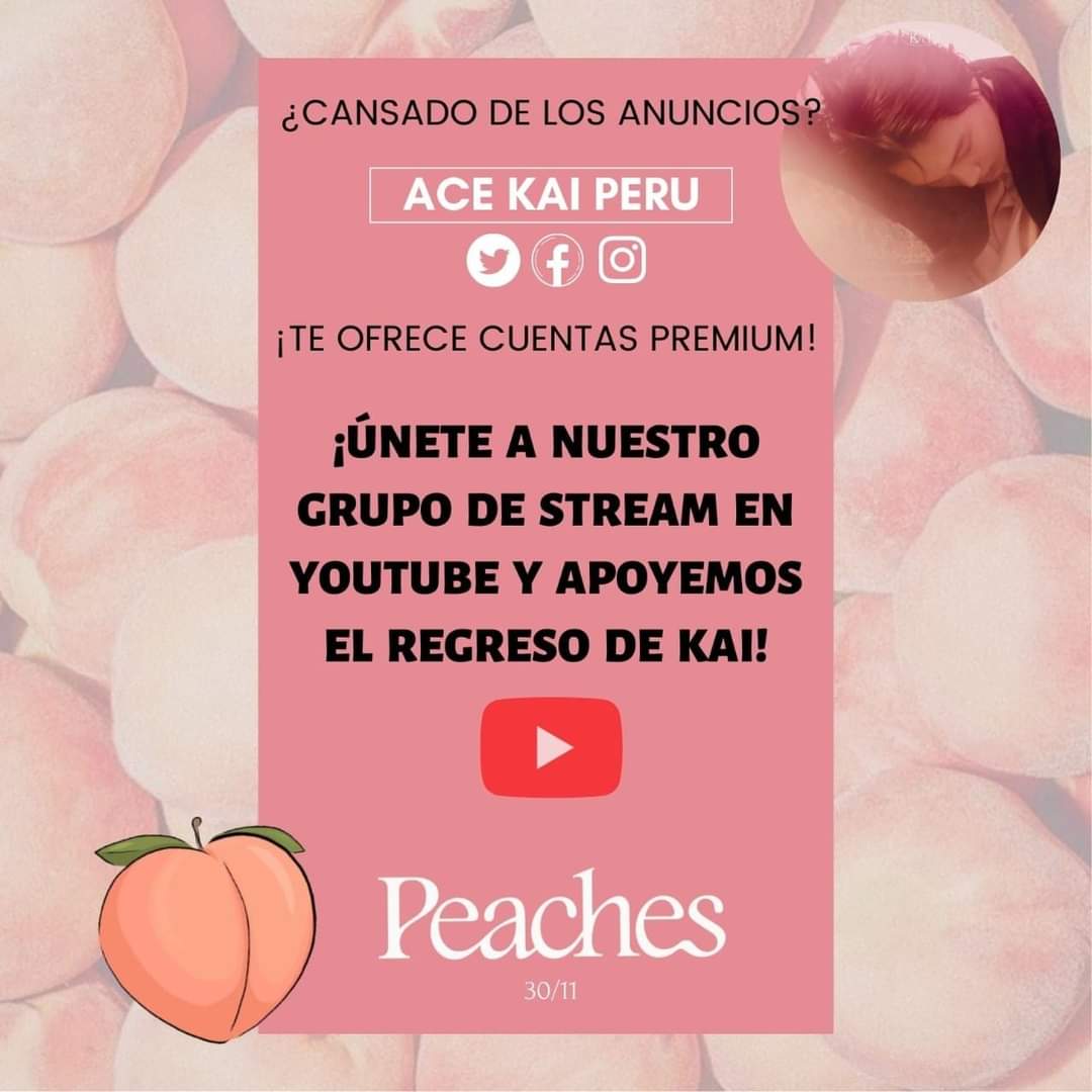 ACEKAIPeru's tweet photo. 🐻|| Hola, les recordamos que estamos organizando un proyecto de steam en donde las cuentas de YouTube son totalmente gratis.‼️‼️
Tenemos turnos disponibles de 4 hasta 1 hora. Si están interesadas en unirse, comuníquense con nosotras. ¡Hagamos que las vistas de Peaches aumenten! https://t.co/Ey55gJg8ao