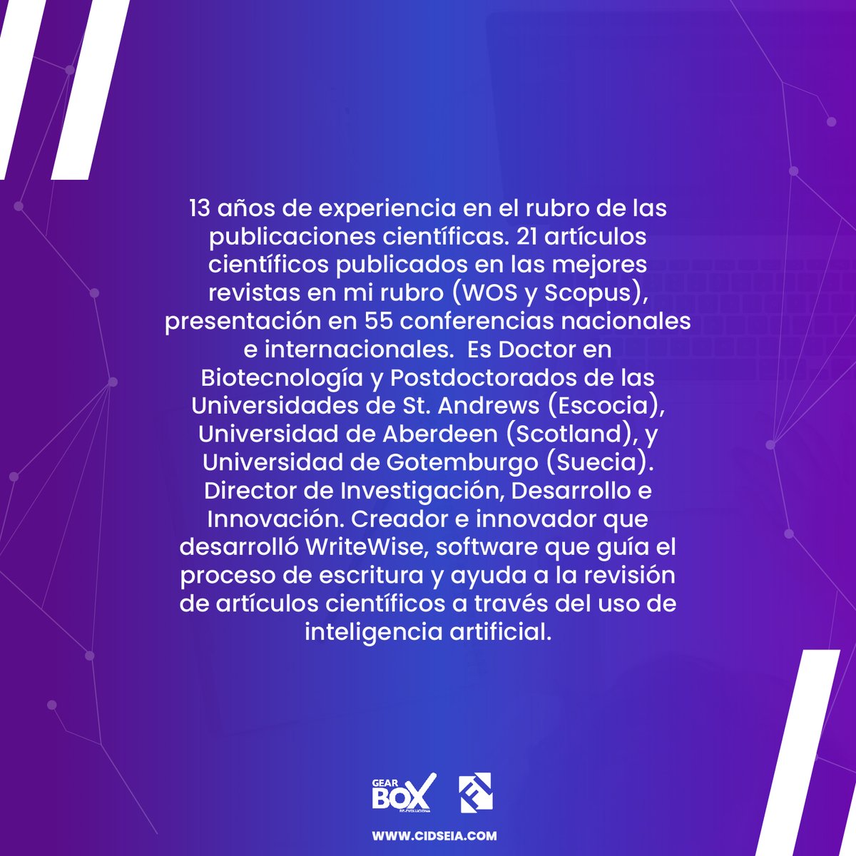 ieee_udec's tweet photo. Conoce más acerca de los expositores de este 02 de Diciembre.
Los esperamos mañana en nuestra segunda jornada de CIDSEIA.
#Ciencias #Tecnologia #Chile #IA #Latam #emprendimiento #emprendedores https://t.co/LrP2x5tvJZ