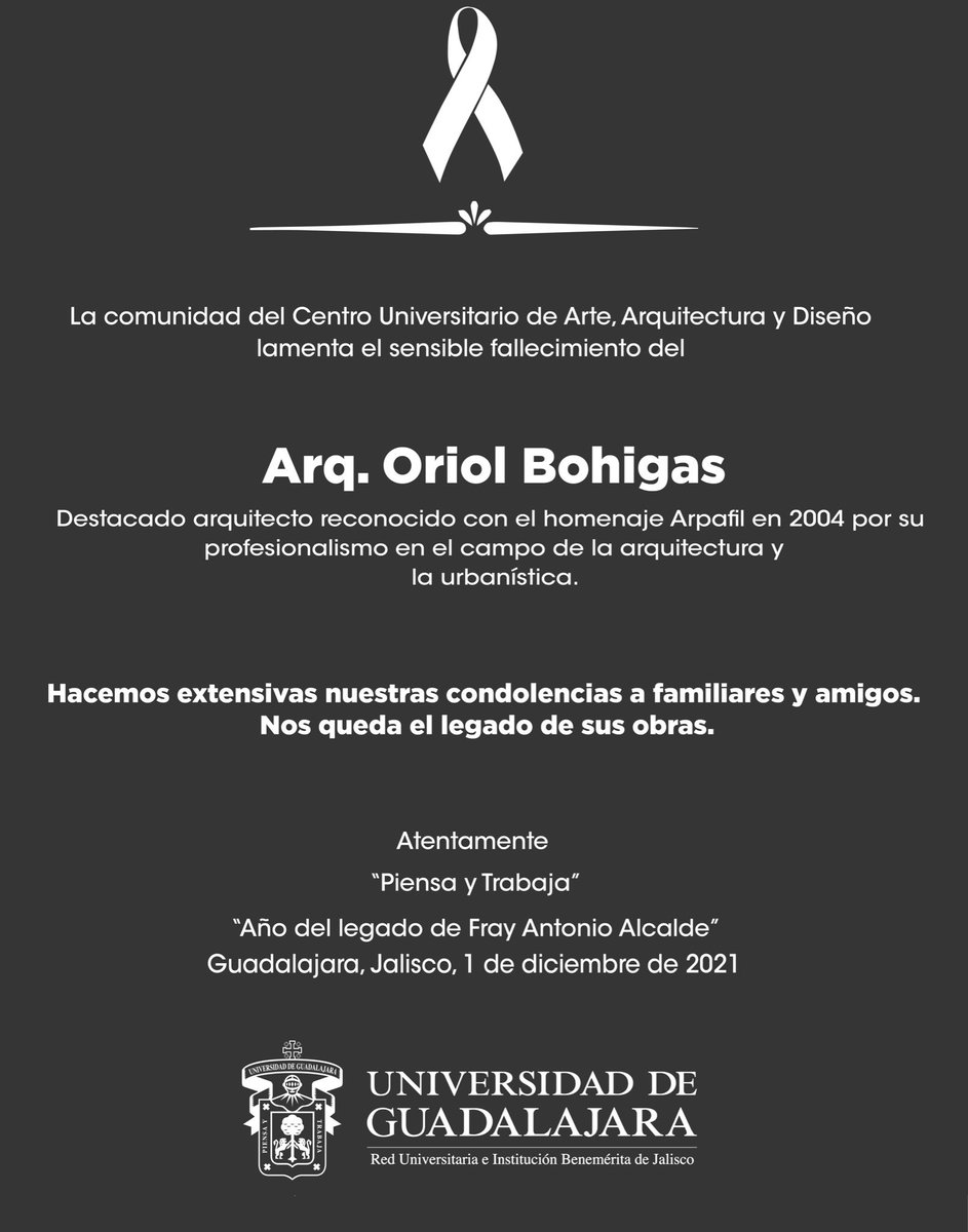 Hoy en <a href="/ArpaFIL/">ArpaFIL</a> lamentamos el sensible fallecimiento de Oriol Bohigas, arquitecto catalán que recibió el homenaje de este encuentro en 2004. Nos queda su legado y su visión por dotar de espacios públicos e infraestructura a los barrios de la periferia.