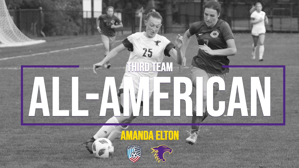 stkateswildcats's tweet photo. The accolades continue to roll in for @stkatessoccer junior forward Amanda Elton! Congratulations to Amanda as she is the program’s first-ever All-American! #mystkates #d3soccer https://t.co/O3lraM7wR2