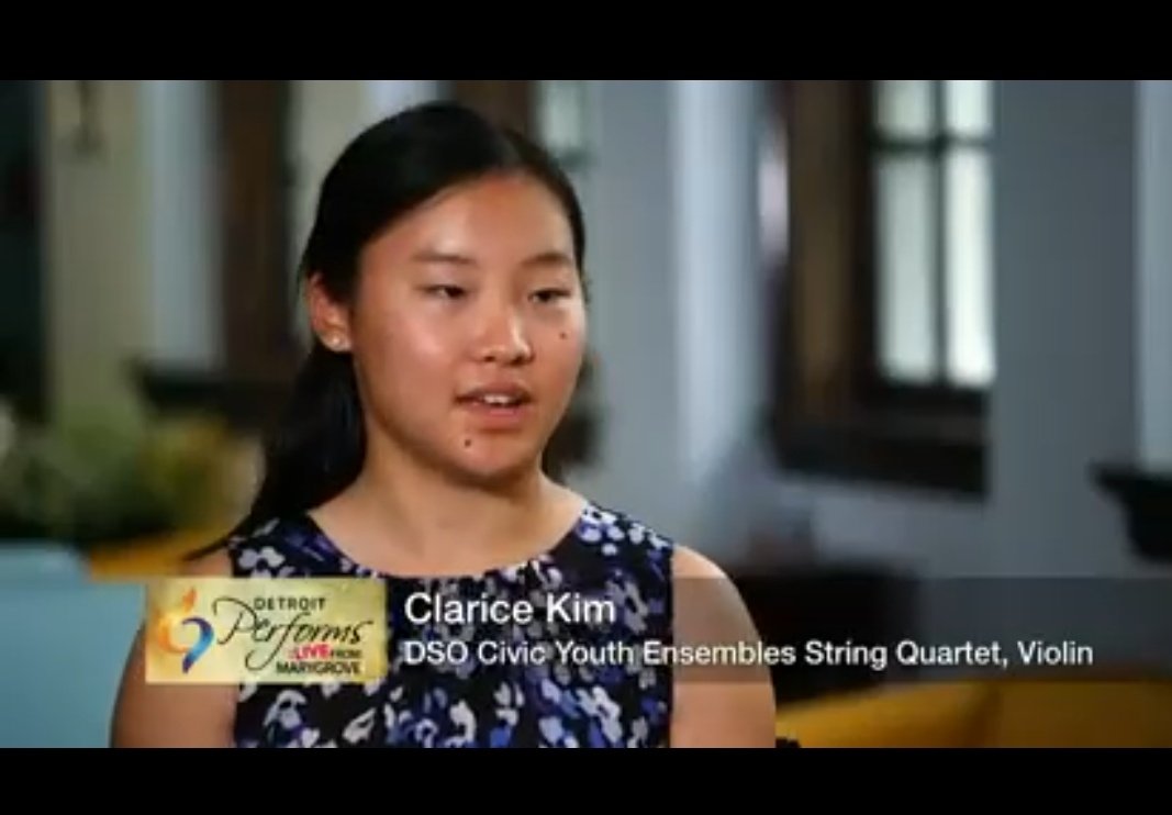 Look who was on "Detroit Performs" tonight on PBS! Great job performing and in your interview, Clarice!