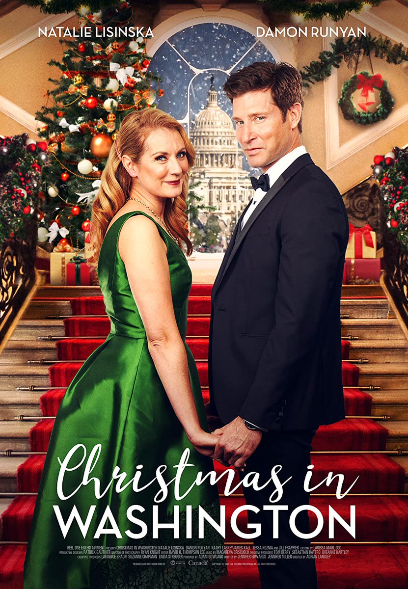 BrandonSKing629's tweet photo. #MatchmadeInMistletoe (also known as "Christmas in Washington) premiering now on @lifetimetv part of #ItsAWonderfulLifetime.
Starring: @natalielisinska & @damonrunyan.
Written by: Jennifer Edwards, Shannon Latimer & Jenn Miller.
Directed by: @adrianlangley. https://t.co/t7BYpU3wpQ