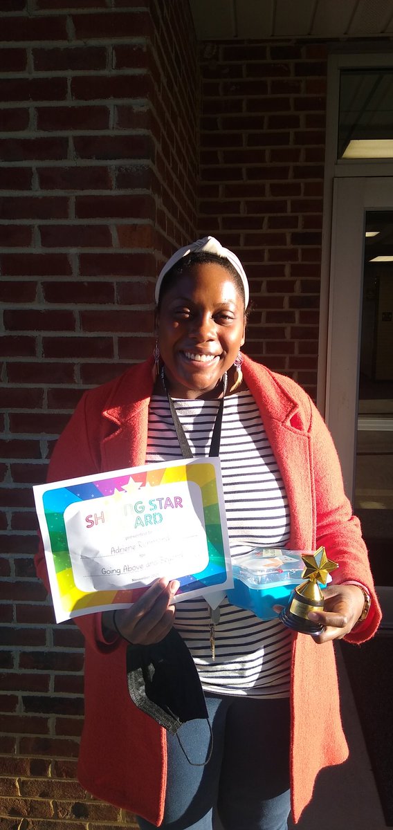 Congratulations to Adriene Richmond who is a Shining Star at WMES.  Thank you for all that you do!