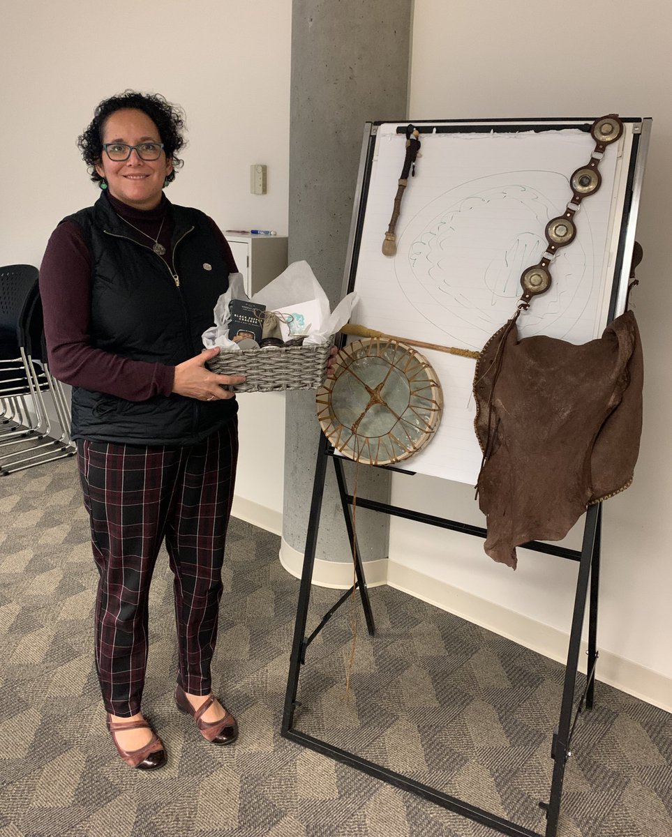 Drum workshop at the VSB. Thank you DVP of Indigenous Education Davita Marsden for leading the work. I want to thank Tyee Elementary for their thoughtful gift <a href="/TyeeElementary/">Tyee</a>. Good medicine to make a drum. Much needed. #drumming #heart #medicine 
<a href="/VSB39/">Vancouver School Board</a> <a href="/vsblearns/">vsblearns</a>