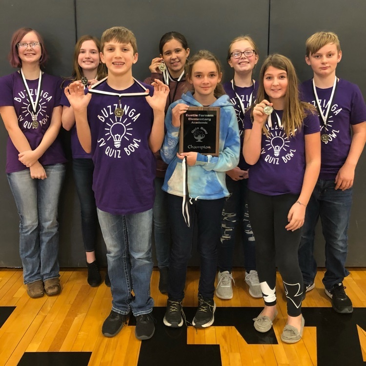 SVEagles's tweet photo. Congratulations to the SV Elementary Quiz Bowl Team for winning the Championship at the Eustis-Farnam Meet. https://t.co/NiJLei5KwL