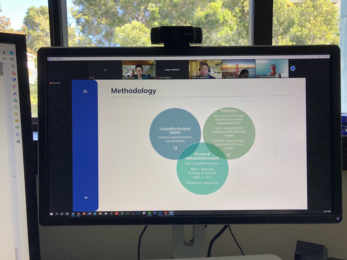 ANZSWWER's tweet photo. #ANZSWWERSeminar2021 #NewVoicesinSWResearch is underway with @CurtinOTSWSP PhD researcher @brontewaltz 🙌 - study on the experience of Women with disabilities &amp; #FDV https://t.co/xpNXJBF3TV