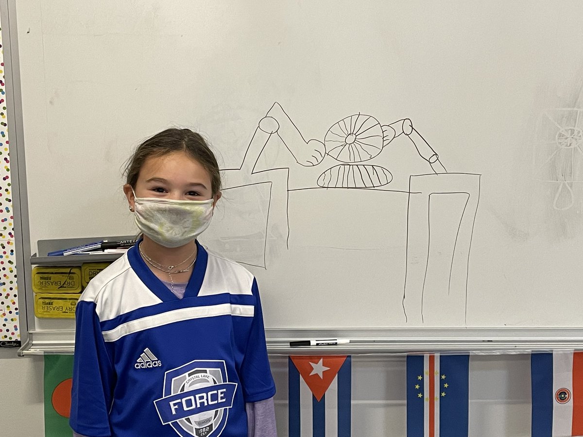 SanchezEC1's tweet photo. Peek at the newest in inventions, the Watermelon Slicer, as created by 2nd graders. @CoventryD47 https://t.co/77TZJDeWpQ