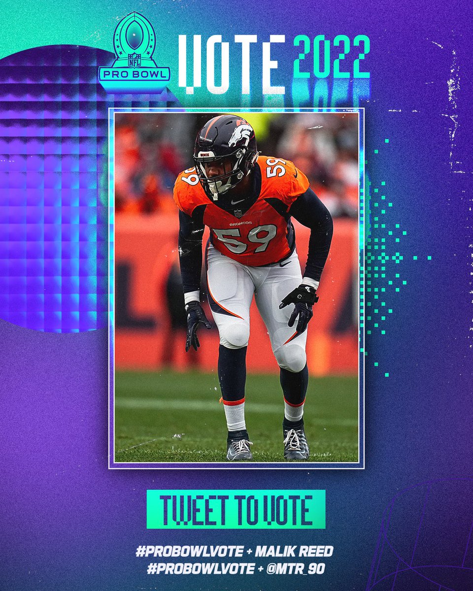 Malik Reed (@mtr_90) on Twitter photo Tweet to Vote
For tweet to count must include either of these 3 hashtags, retweets and replies using the hashtags also count as votes.
Option 1: #ProBowlVote + Malik Reed
Option 2: #ProBowlVote + #MalikReed
Option 3: #ProBowlVote + <a href="/MTR_90/">Malik Reed</a> Tweet to Vote
For tweet to count must include either of these 3 hashtags, retweets and replies using the hashtags also count as votes.
Option 1: #ProBowlVote + Malik Reed
Option 2: #ProBowlVote + #MalikReed
Option 3: #ProBowlVote + <a href="/MTR_90/">Malik Reed</a>