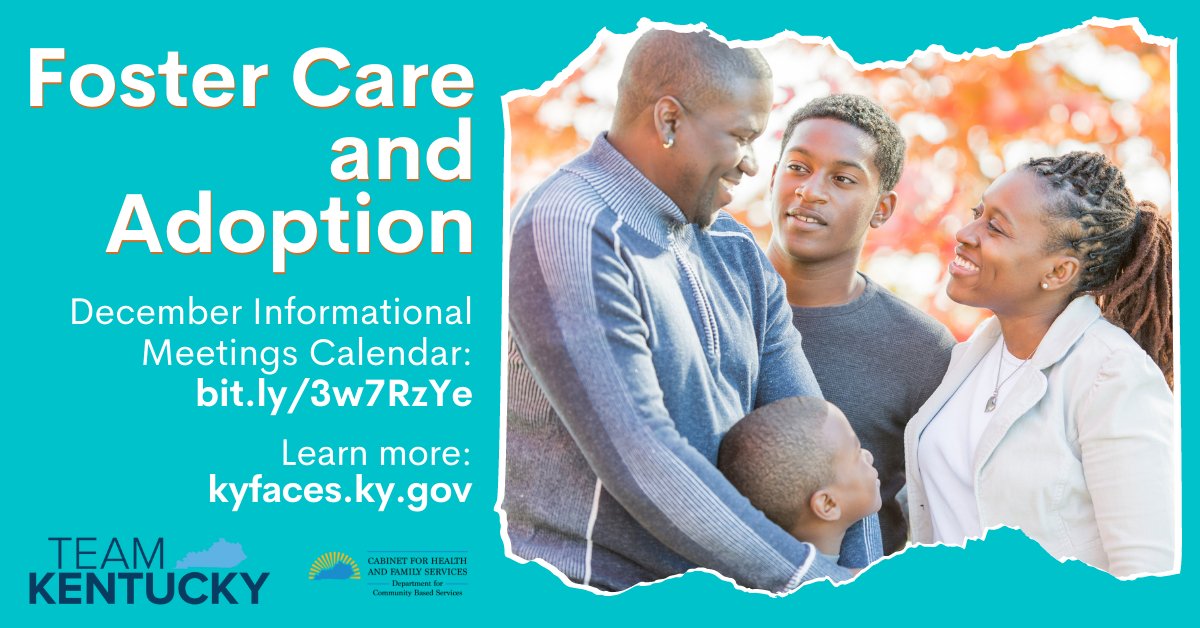 KyDCBS's tweet image. Happy #December! A new month means new chances to learn about foster care and adoption at our virtual meetings. Check page 2 of the calendar for meetings for your county: bit.ly/3gQhYTP. And visit kyfaces.ky.gov or call 800-232-KIDS for info. #adoptky #fosterky