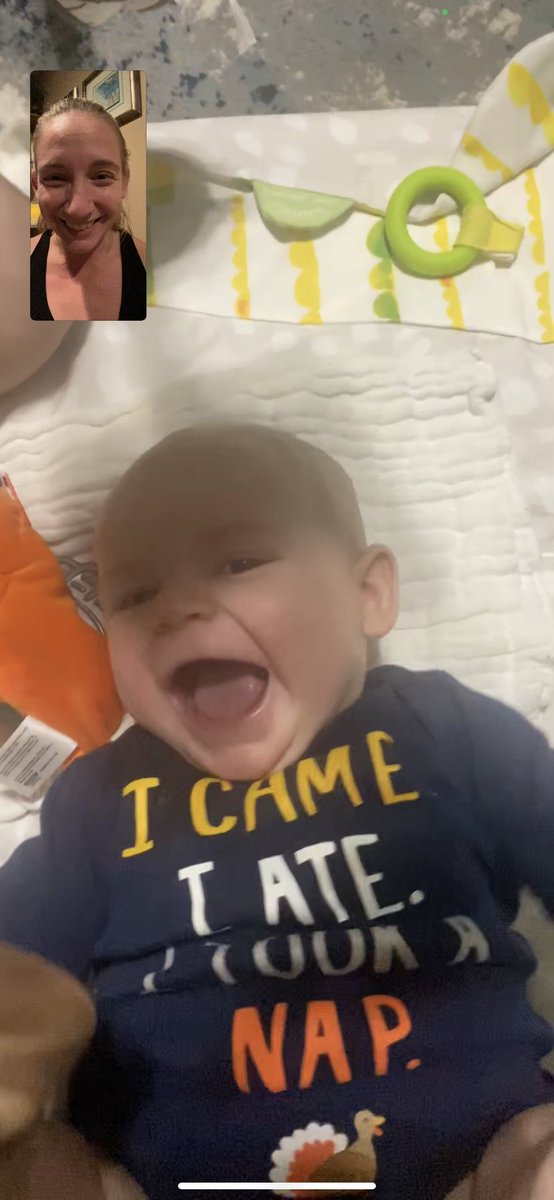 CyphieJo's tweet photo. FaceTiming with Reed when I’m at work is my favorite. The faces he makes when Nik shows him the screen make my heart melt 🤍 https://t.co/nVAUT2PRqu