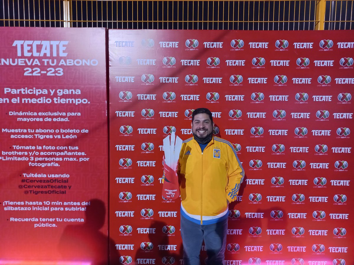 ChipaRebollo's tweet image. #cervezaoficial @CervezaTecate @TigresOficial