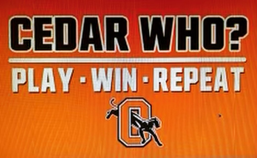 BoostersOrange's tweet photo. Time to get your Cedar Who? shirts! Orange Long sleeve t-shirts are $25. Get them before we play our cross town rivals for winter sports. We are certain they will sell out quickly! https://t.co/g9KF3XoRyw