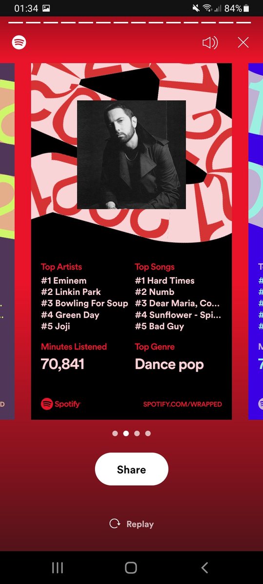 th3chazz's tweet photo. My Spotify Wrapped. Damn I use Spotify alot. https://t.co/3wYrOXjwVc