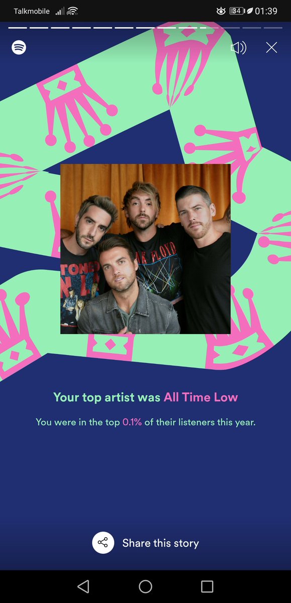 OftheCamRegion's tweet photo. 14 year old Cami who just bought her first ATL tickets would be thrilled to find out 10 years later I'm still in the top 0.1% of @AllTimeLow listeners (Sleeping In was my top song FYI) https://t.co/cls1hJHbZ9