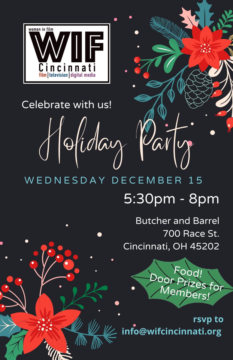 We’ll see you there! Be sure to RSVP! #holidayparty #womeninfilm #femalefilmmaker