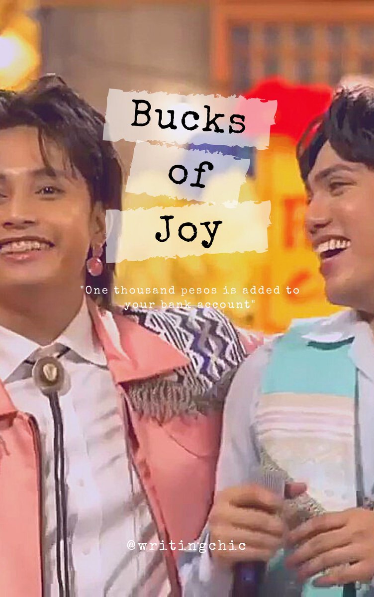 writtingChic's tweet photo. #KENTELL AU

                    "Bucks of Joy" 

Wherein they are in a world that whenever their soulmate smile they get money 

#kentellverse https://t.co/oS71IYxhxf