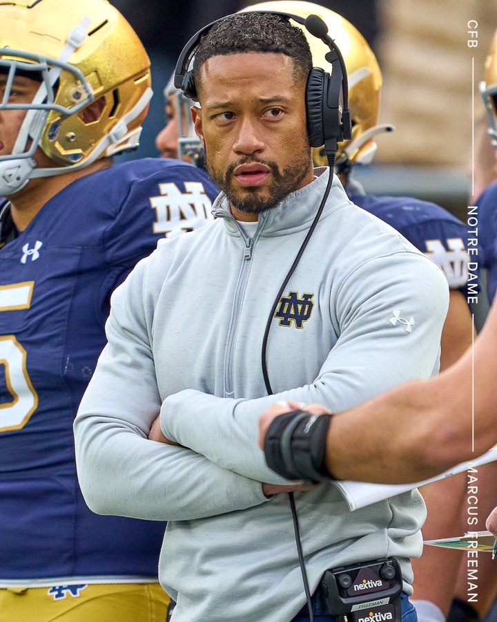 Notre Dame Expected to Hire Marcus Freeman as Head Coach, Reports Say – NBC  Chicago