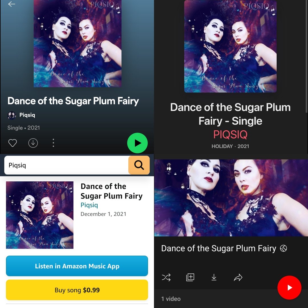 Our throat singing version of "Dance of the Sugar Plum Fairy" is now available on all major platforms, including Spotify, Apple Music, Amazon Music and many more ❤💚❄🎄🎁