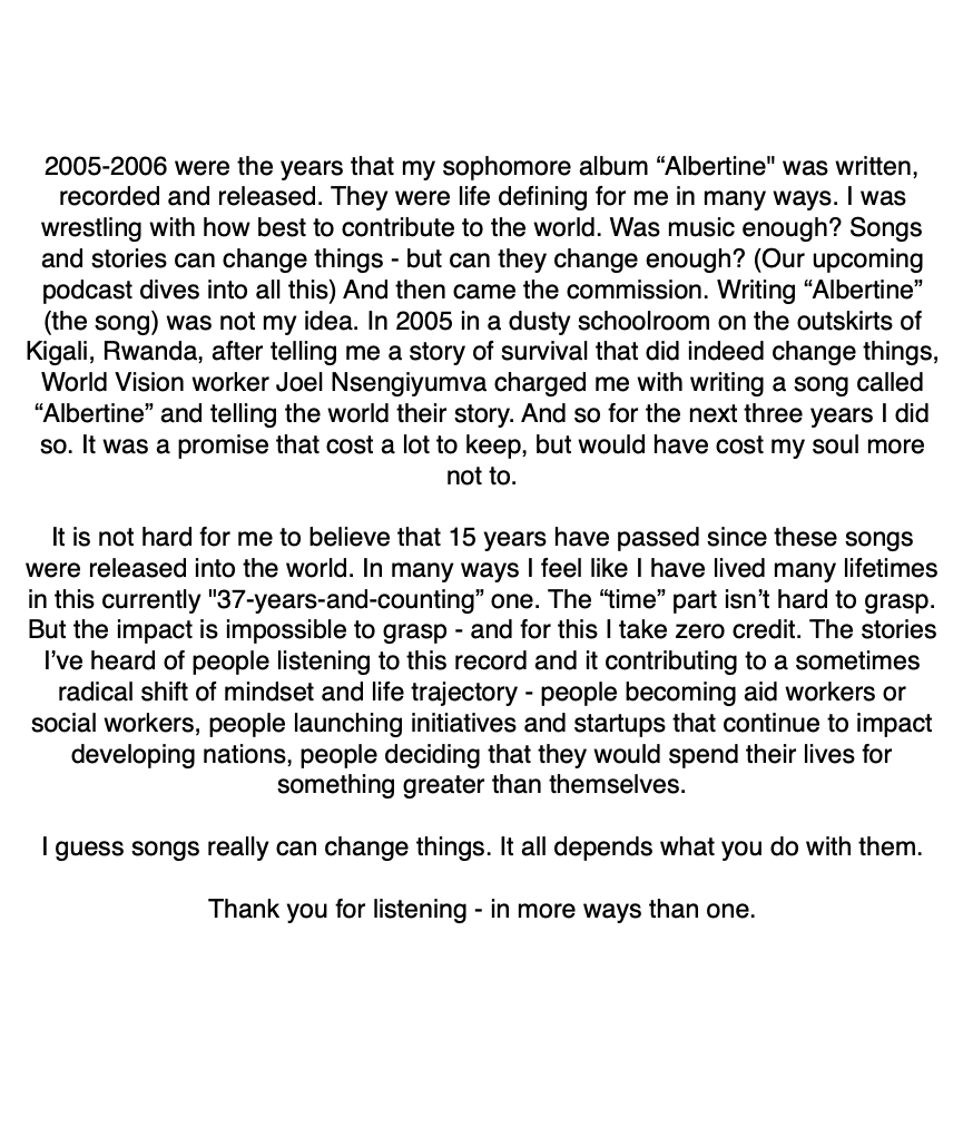 brookefraser's tweet photo. #15YearsofAlbertine https://t.co/wGPozFjphv