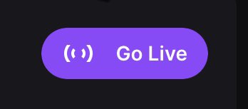 ArcaAsaki's tweet photo. @nicroveda The go live button looks like this FYI https://t.co/X0YoAckiop