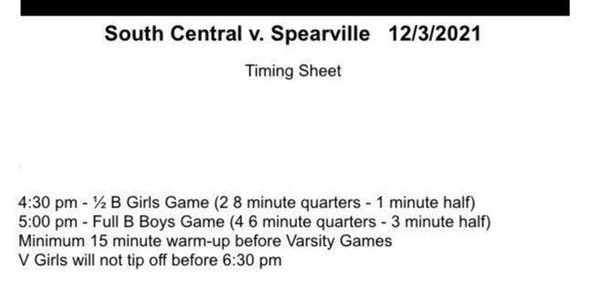 Game info for Friday Night @ South Central. #GoLancers